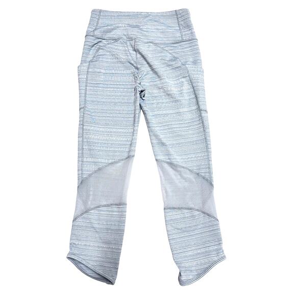 Athleta sz S High Rise Jacquard Mesh Chat to Town Capri Leggings - Picture 2 of 7